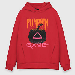Толстовка оверсайз мужская Pumpkin Game, цвет: красный