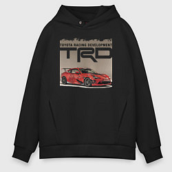 Толстовка оверсайз мужская Toyota Racing Development, цвет: черный