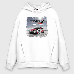 Толстовка оверсайз мужская Toyota TMG Racing Team Germany, цвет: белый