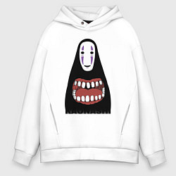 Толстовка оверсайз мужская No Face, цвет: белый