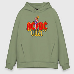 Толстовка оверсайз мужская ACDC JUCL, цвет: авокадо