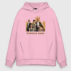 Толстовка оверсайз мужская Downton Abbey Аббатство Даунтон, цвет: светло-розовый