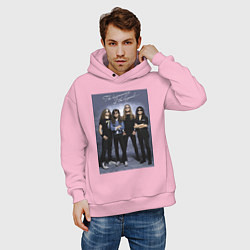 Толстовка оверсайз мужская Ты помнишь, как всё начиналось?, цвет: светло-розовый — фото 2