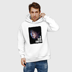 Толстовка оверсайз мужская Чон Джин Су, цвет: белый — фото 2