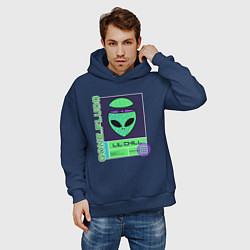 Толстовка оверсайз мужская GONE FLUDD UFO, цвет: тёмно-синий — фото 2
