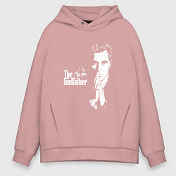 Толстовка оверсайз мужская Крёстный отец Logo, цвет: пыльно-розовый