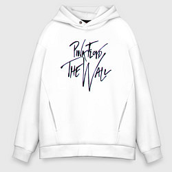 Толстовка оверсайз мужская ПИНК ФЛОЙД ГЛИТЧ PINK FLOYD LOGO, цвет: белый