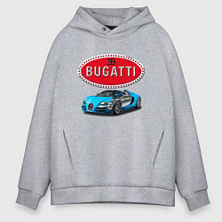 Толстовка оверсайз мужская Bugatti, Italy, цвет: меланж