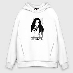 Толстовка оверсайз мужская Nam-Ra, цвет: белый