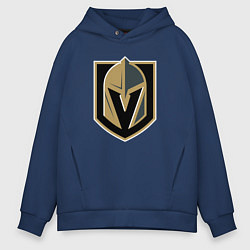 Толстовка оверсайз мужская Vegas Golden Knights , Вегас Голден Найтс, цвет: тёмно-синий