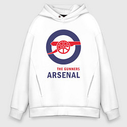 Толстовка оверсайз мужская Arsenal The Gunners, цвет: белый