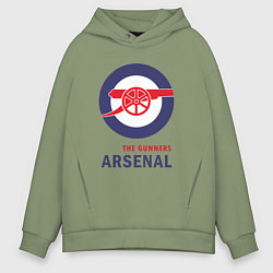 Толстовка оверсайз мужская Arsenal The Gunners, цвет: авокадо
