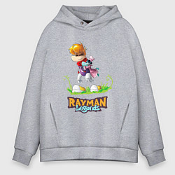 Толстовка оверсайз мужская Уставший Rayman, цвет: меланж