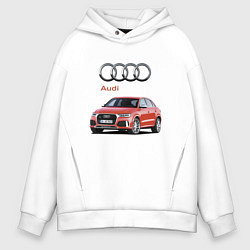 Толстовка оверсайз мужская Audi Germany Prestige, цвет: белый