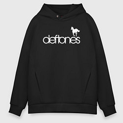 Толстовка оверсайз мужская Deftones лошадь, цвет: черный