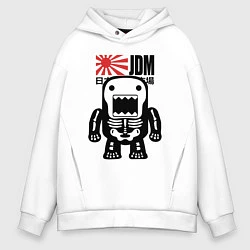 Толстовка оверсайз мужская JDM Japan Monster, цвет: белый
