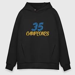 Толстовка оверсайз мужская 35 Champions, цвет: черный