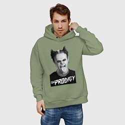 Толстовка оверсайз мужская The Prodigy - firestarter, цвет: авокадо — фото 2