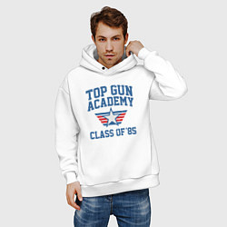 Толстовка оверсайз мужская TOP GUN Academy Class of 85, цвет: белый — фото 2