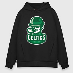 Толстовка оверсайз мужская Celtics Team, цвет: черный