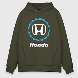 Толстовка оверсайз мужская Honda в стиле Top Gear, цвет: хаки