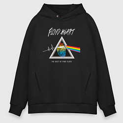 Толстовка оверсайз мужская Floyd Heart Pink Floyd, цвет: черный