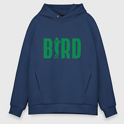 Толстовка оверсайз мужская Bird -Boston, цвет: тёмно-синий