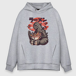 Толстовка оверсайз мужская Godzilla and Udon, цвет: меланж