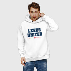 Толстовка оверсайз мужская Leeds United FC Classic, цвет: белый — фото 2