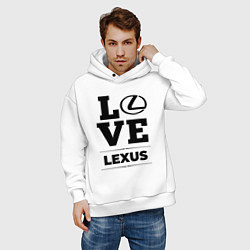 Толстовка оверсайз мужская Lexus Love Classic, цвет: белый — фото 2