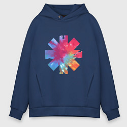 Толстовка оверсайз мужская RHCP Color, цвет: тёмно-синий