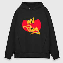 Толстовка оверсайз мужская Wu-Tang Red, цвет: черный