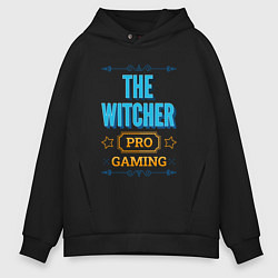 Толстовка оверсайз мужская Игра The Witcher PRO Gaming, цвет: черный