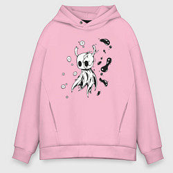 Толстовка оверсайз мужская Hollow Knight game, цвет: светло-розовый