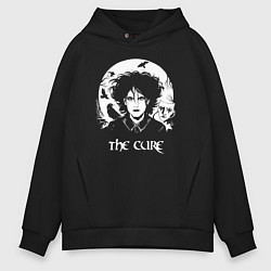 Толстовка оверсайз мужская The Cure арт Роберт Смит, цвет: черный