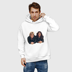 Толстовка оверсайз мужская Modern Talking band, цвет: белый — фото 2