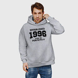 Толстовка оверсайз мужская Основана в 1996 году и доведена до совершенства, цвет: меланж — фото 2