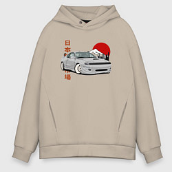 Толстовка оверсайз мужская Celica gt-four st183 JDM, цвет: миндальный