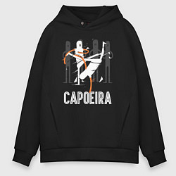 Толстовка оверсайз мужская Capoeira - contactless combat, цвет: черный