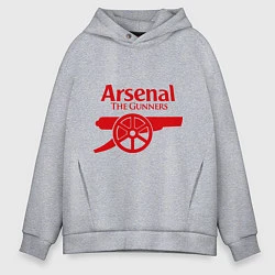 Толстовка оверсайз мужская Arsenal: The gunners, цвет: меланж
