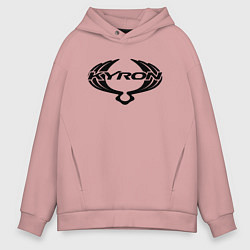 Толстовка оверсайз мужская SsangYong Kyron, цвет: пыльно-розовый
