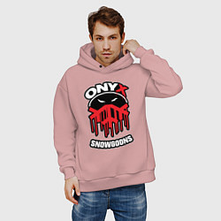 Толстовка оверсайз мужская Onyx - snowgoons, цвет: пыльно-розовый — фото 2