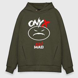 Толстовка оверсайз мужская 100 Mad - Onyx, цвет: хаки