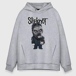 Толстовка оверсайз мужская Седьмой Slipknot, цвет: меланж