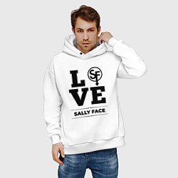 Толстовка оверсайз мужская Sally Face love classic, цвет: белый — фото 2