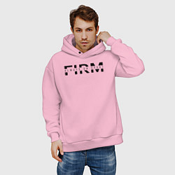 Толстовка оверсайз мужская FIRM - Always in sports, цвет: светло-розовый — фото 2