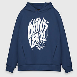 Толстовка оверсайз мужская Blink 182 white paint, цвет: тёмно-синий