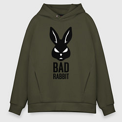 Толстовка оверсайз мужская Bad rabbit, цвет: хаки