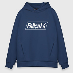 Толстовка оверсайз мужская Fallout 4 - computer game - action, цвет: тёмно-синий