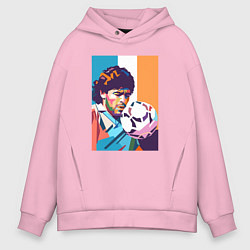Толстовка оверсайз мужская Диего, цвет: светло-розовый
